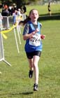 Beth Smyth (Manchester Harriers) winning the under-11 girls Northern Cross Country Relay, Graves Park, Sheffield.